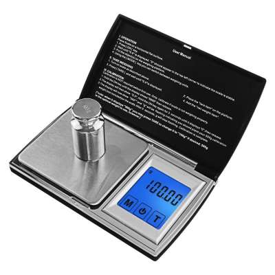 New Electronic Digital Smart Weigh 500g/0.01g,Pocket Scale With Blue Touch Screen